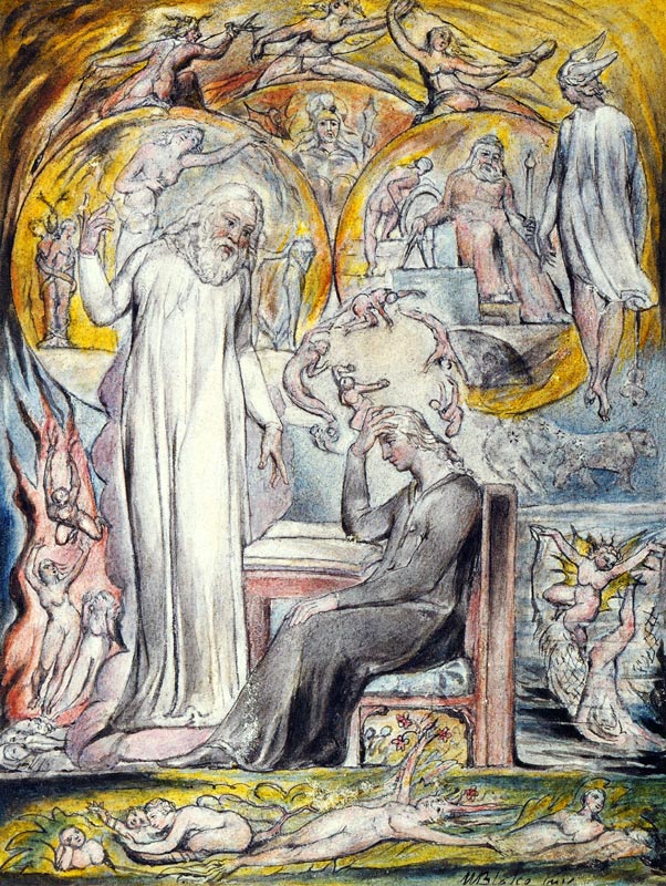 The Spirit of Plato (from John Milton's L'Allegro and Il Penseroso) de William Blake