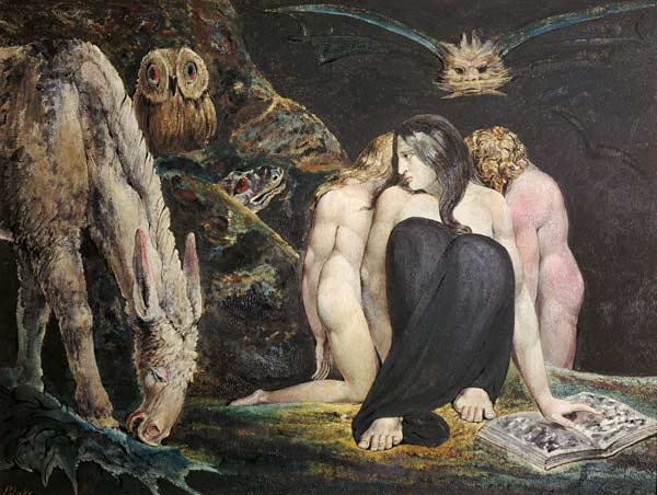 Hekate or three Parcae or three night of Enitharmo de William Blake