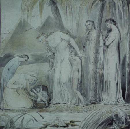 The compassion of Pharaoh's Daughter or The Finding of Moses de William Blake