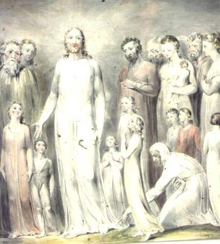 The Healing of the Woman with an Issue of Blood de William Blake