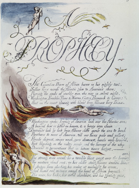 Illustration American Prophecy de William Blake
