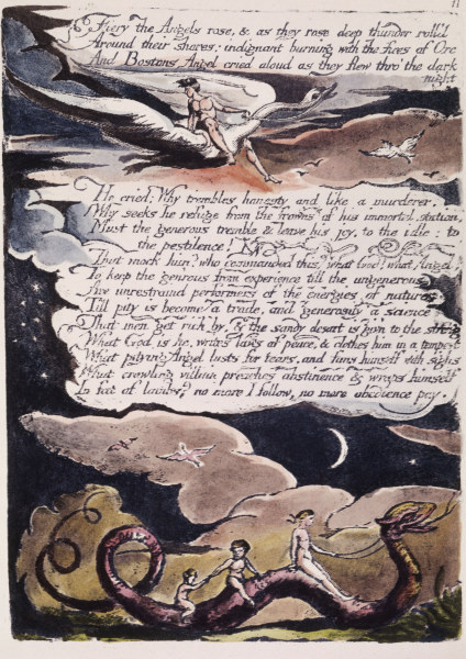 Illustration American Prophecy de William Blake