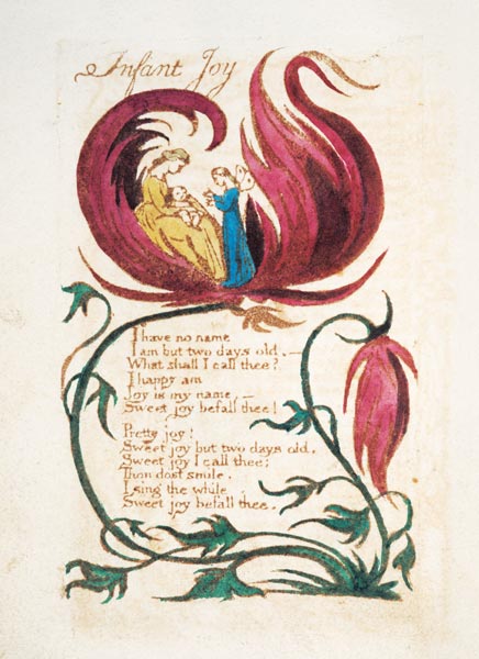 Infant Joy, from Songs of Innocence de William Blake