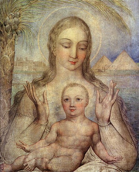 The Virgin and Child in Egypt de William Blake