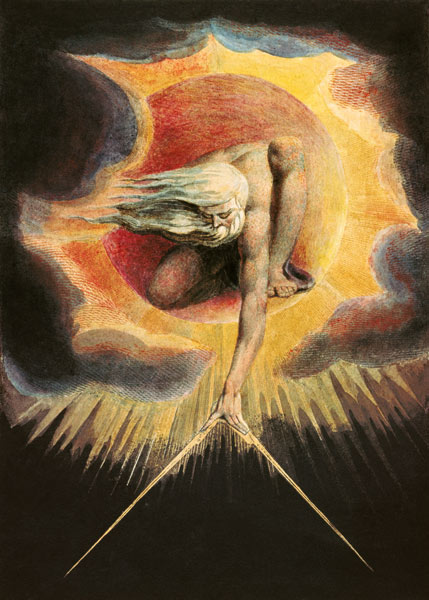 Dios creando el universo de William Blake