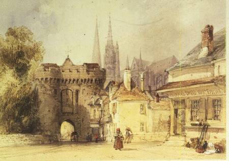 The Guillaume Gate, Chartres de William Callow