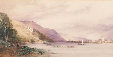 On the Rhine de William Callow