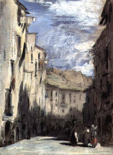 Street in Naples de William Collins