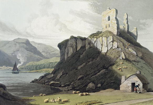 Arros Castle, Isle of Mull, from 'A Voyage Around Great Britain Undertaken Between the Years 1814 an de William Daniell