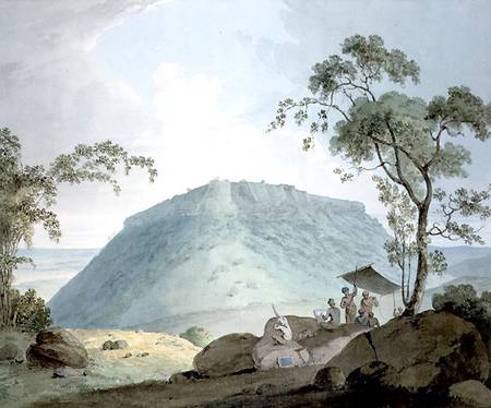 South East View of Hill Fort of Bijaigaih, Bihar de William Daniell