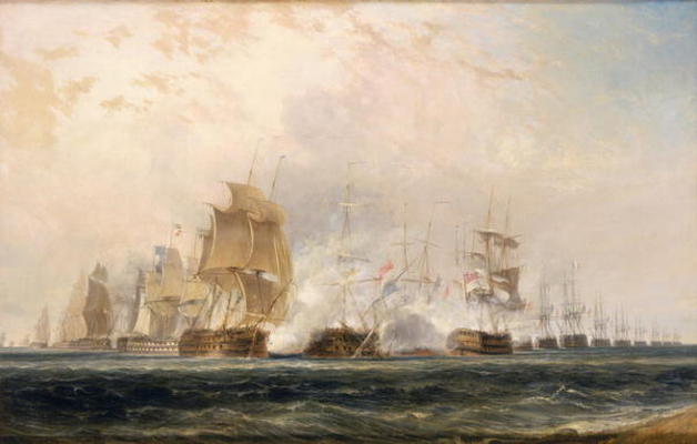 The Battle of the Nile (oil on canvas) de William Daniell