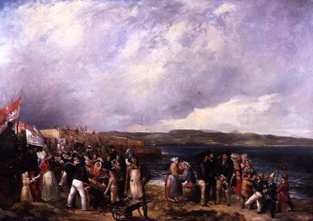 The Opening of Granton Harbour, Edinburgh de William 'de Lond' Turner