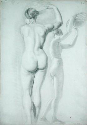 Figure studies (pencil on paper) de William Etty