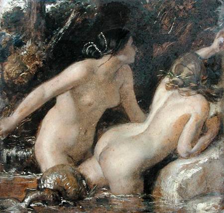 Nymphs with a Sea Monster de William Etty