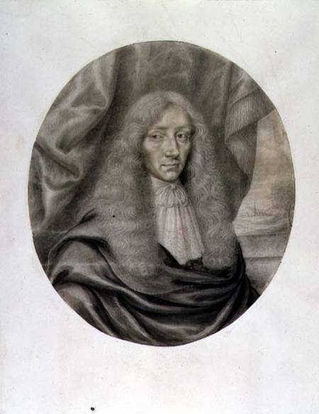 Portrait of Robert Boyle (1627-91) (pencil & ink on paper) de William Faithorne