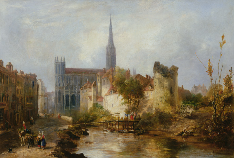 View of the Church of St. Peter, Caen de William Fowler