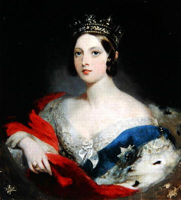 Queen Victoria, 1843 (oil on canvas) de William Fowler