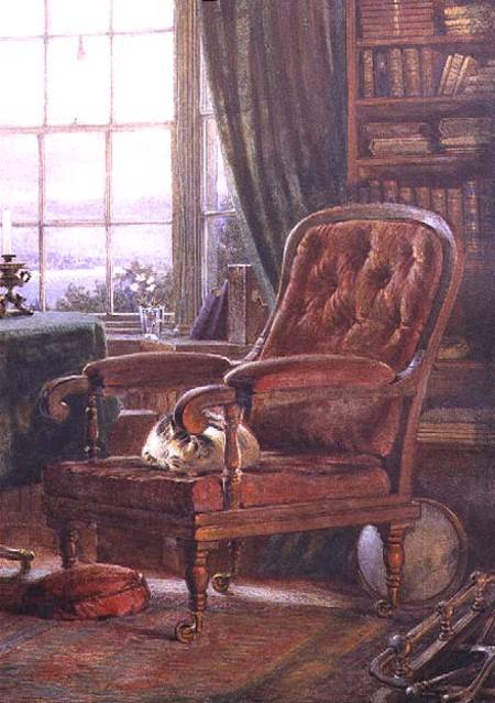 John Ruskin's study at Brantwood, Cumbria de William Gersham Collingwood