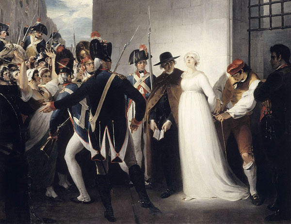 Marie Antoinette Being Taken to Her Execution on 16 October 1793 de William Hamilton