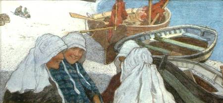 Breton Fishergirls de William Henry Bartlett