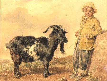 Boy and Goat de William Henry Hunt