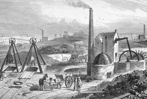 Staffordshire Colliery from 'Cyclopaedia of Useful Arts & Manufactures', edited by Charles Tomlinson de William Henry Prior