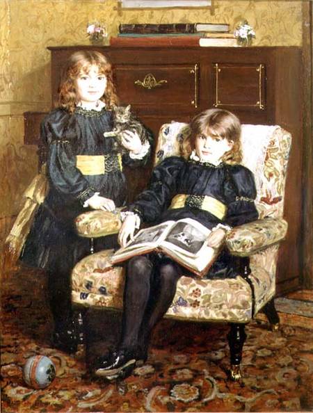 Portrait of May and Violet Craik de William Hippon Gadsby