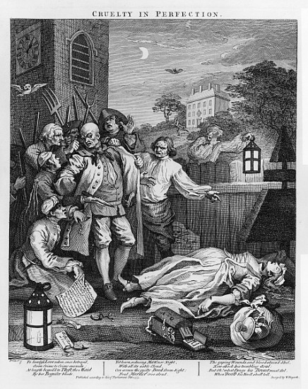 Cruelty in Perfection, from \\The Four Stages of Cruelty\\\, 1751\\"" de William Hogarth