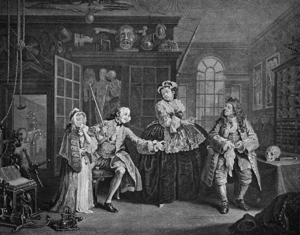 Hogarth / The Scene with the Quack de William Hogarth