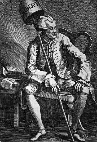 John Wilkes / Etching by Hogarth / 1763 de William Hogarth