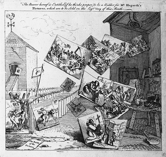 The Battle of the Pictures de William Hogarth
