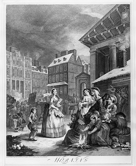 Times of the Day, Morning de William Hogarth
