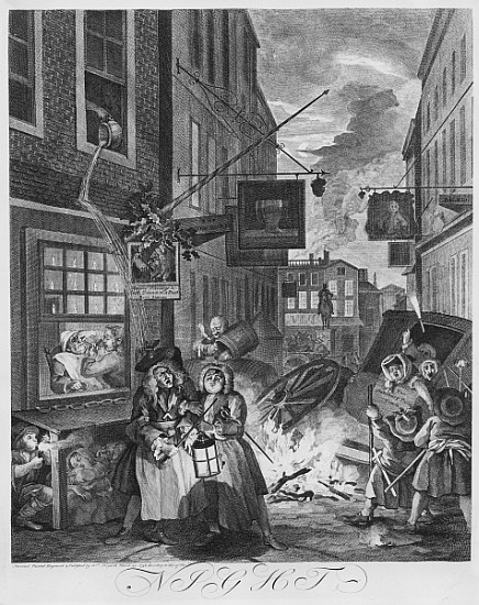 Times of the Day, Night de William Hogarth