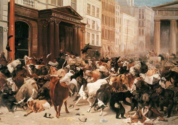 The Bulls and Bears in the Market de William Holbrook Beard