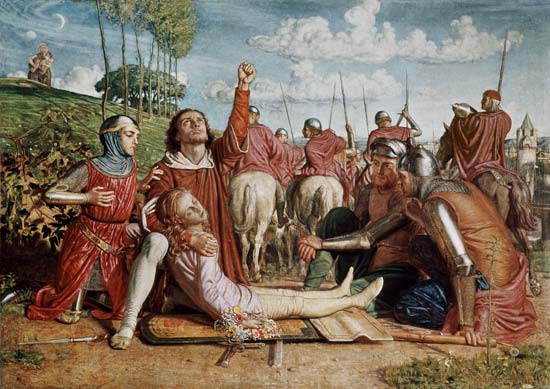 Rienzi Vowing to Obtain Justice for the Death of his Young Brother, Slain in a Skirmish between the de William Holman Hunt