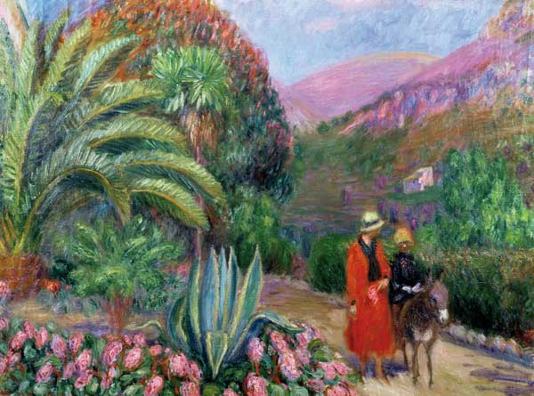 Woman with Child on a Donkey de William J. Glackens