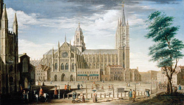 The North Front of Westminster Abbey de William James