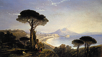 Look on the gulf of Naples de William James Muller