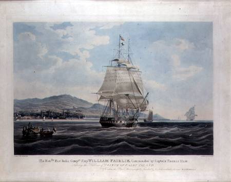 The Hon'ble East India Companies's Ship 'William Fairlie' Commanded by Captain Thomas Blair, engrave de William John Huggins