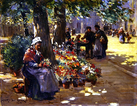 The Flower Seller de William Kay Blacklock