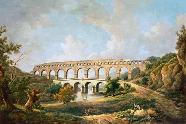 The Pont du Gard, Nimes de William Marlow