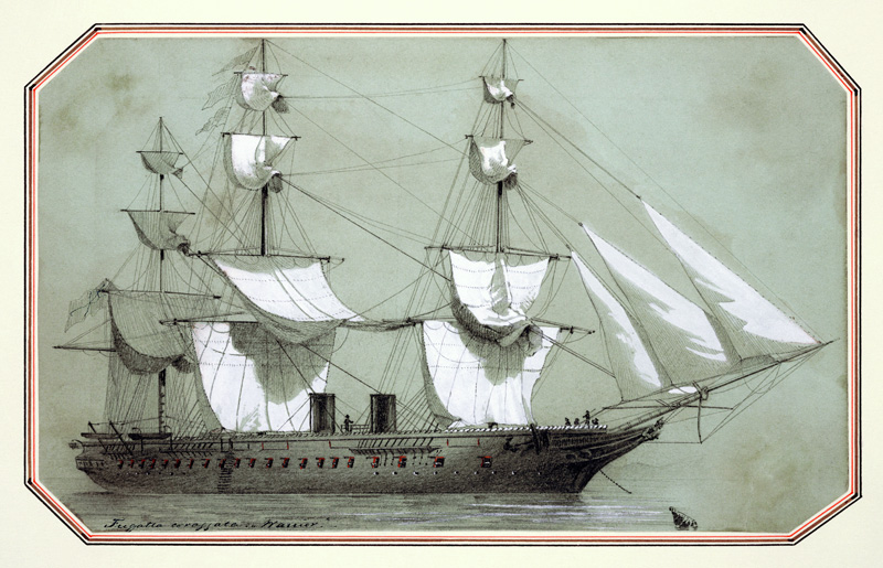 The 'Warrior', the first British iron warship de William McConnell