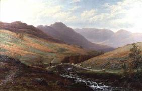 Elter Water and Langdale Pikes, Westmorland