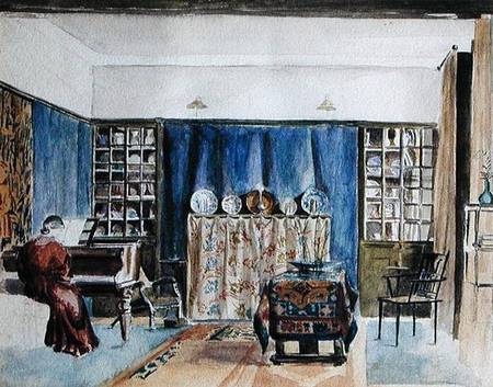 Interior of Kelmscott Manor de William  Morris