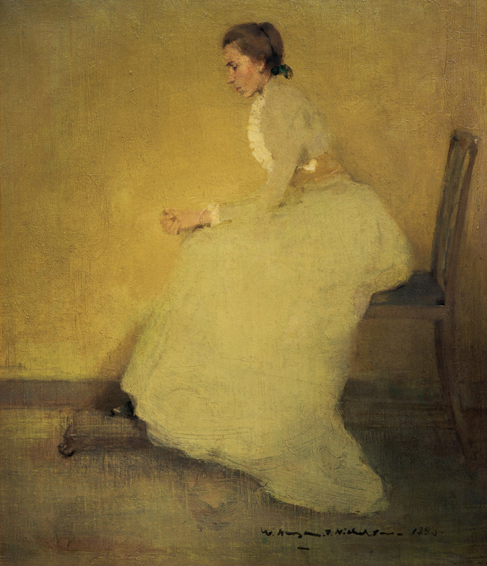 Woman in yellow de William Nicholson