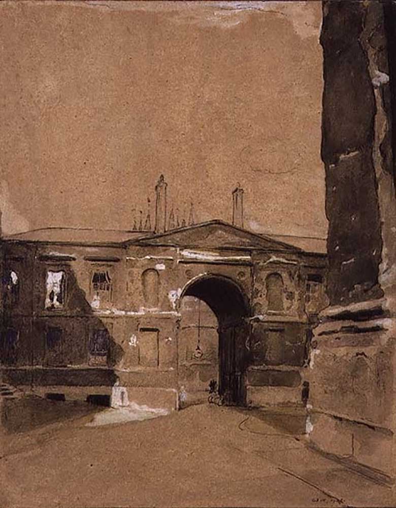 Canterbury Gate, Christ Church, Oxford de William Nicholson