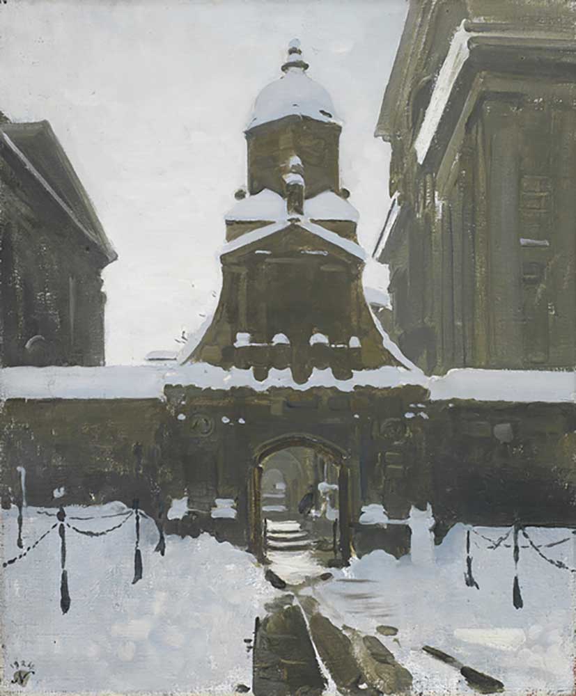 The Gate of Honour under Snow, 1924 de William Nicholson