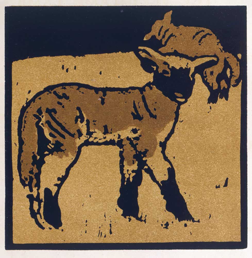 The Very Tame Lamb, from The Square Book of Animals, published by William Heinemann, 1899 de William Nicholson