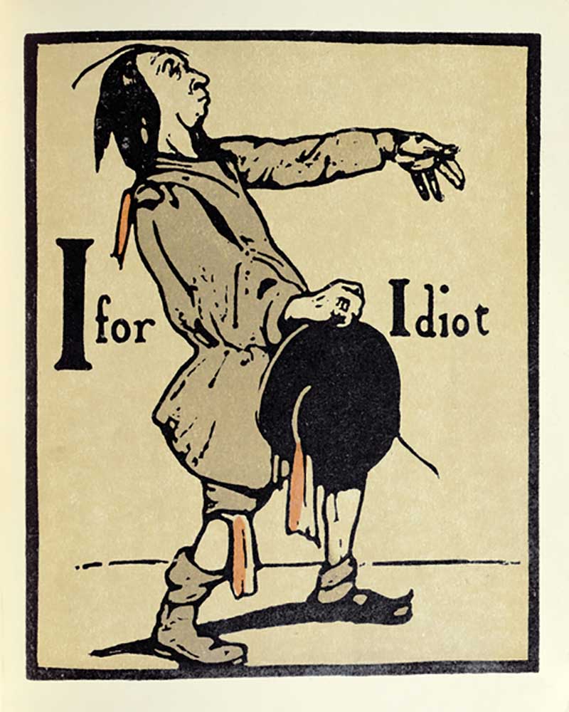 I is for Idiot, illustration from An Alphabet, published by William Heinemann, 1898 de William Nicholson