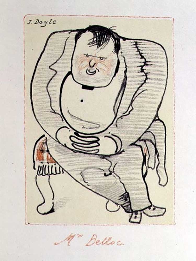 Mr Belloc, illustration from The Winter Owl, published by Cecil Palmer, London, 1923 de William Nicholson